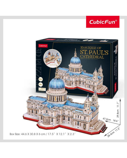 CubicFun St Paul's Cathedral 643 Piece 3D Model Kit
