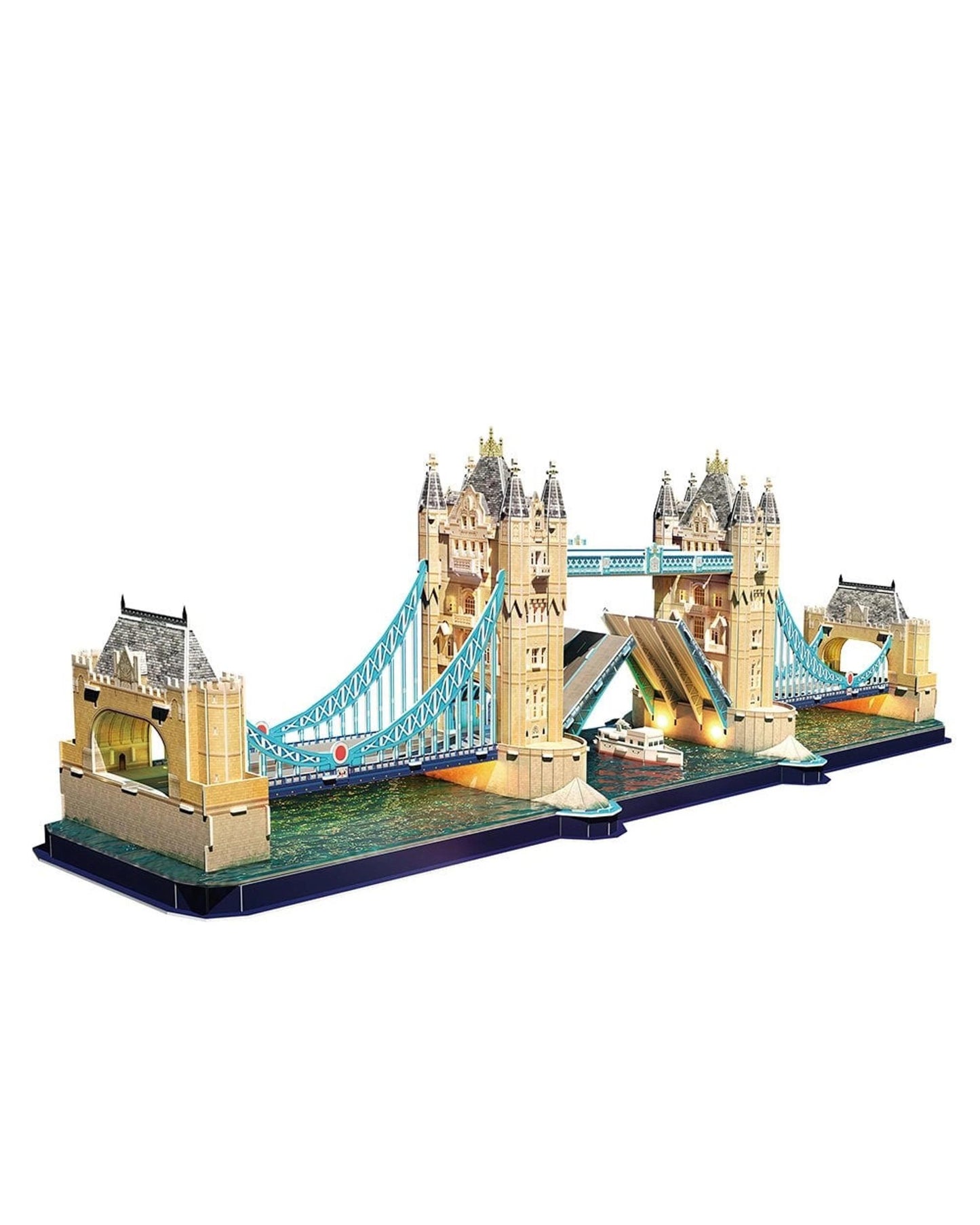 CubicFun LED Tower Bridge 222 Piece 3D Puzzle Model Kit
