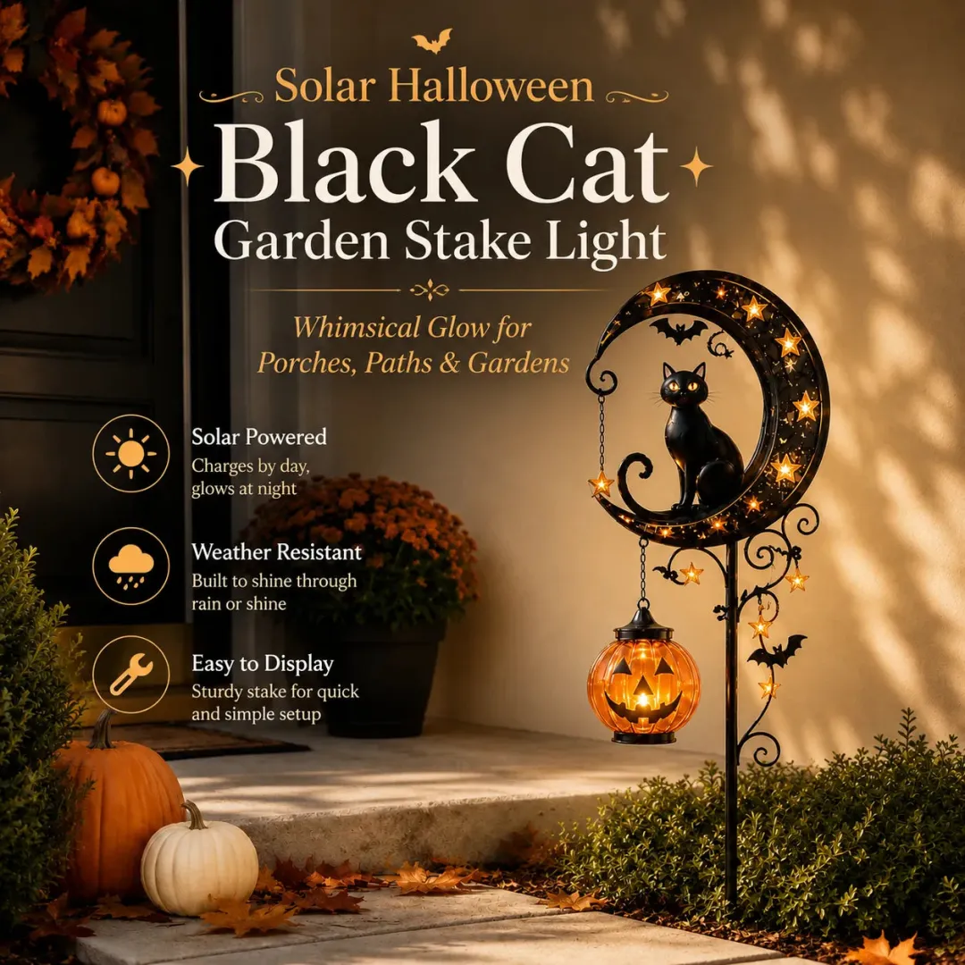 Solar Halloween Garden Stake Light — 33" Spooky Outdoor Decor 9
