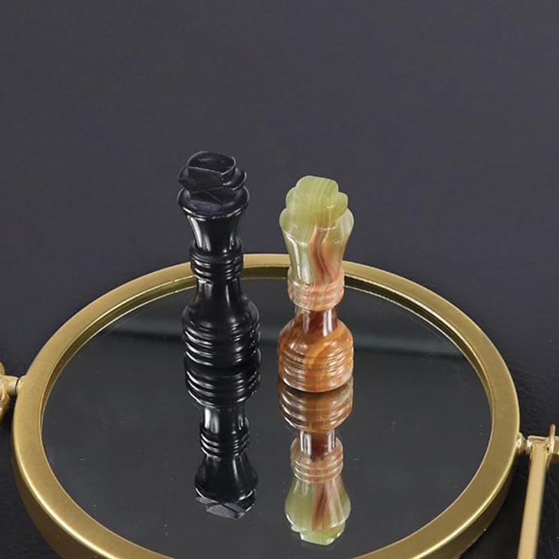Marble Chess Set 30cm – Black & Green