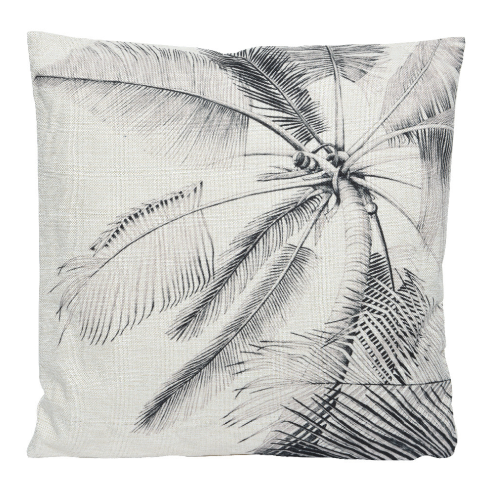 Kaemingk — Black & White Cushion · Palm 1