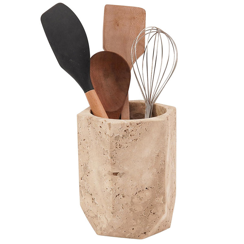 Marble Hexagon Utensil Holder