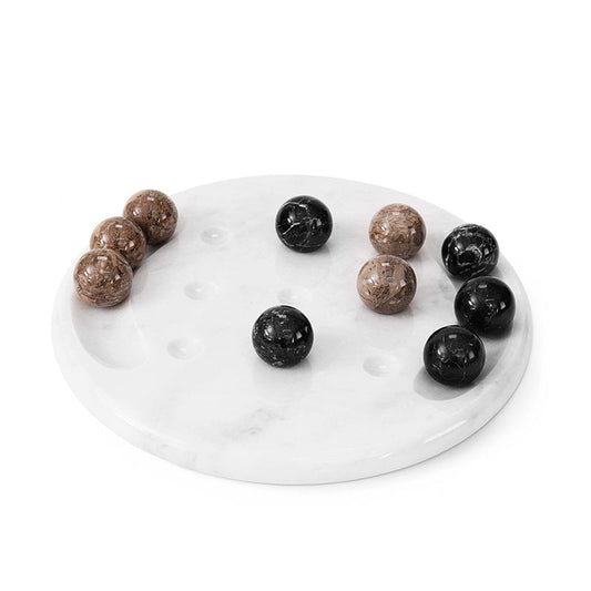 Marble 25cm Tic Tac Toe - Black & Oceanic