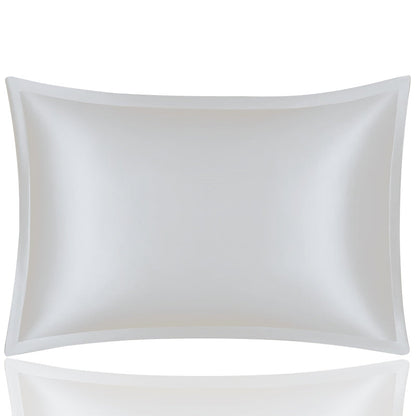 Anyhouz Pillowcase 50x90cm White Pure Real Silk For Comfortable And Relaxing Home Bed
