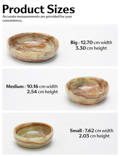 Marble Bowls - Set of 3