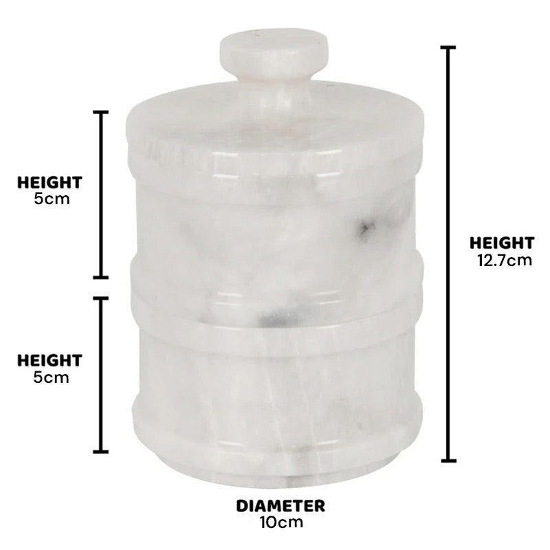 Marble Dual Salt Cellar