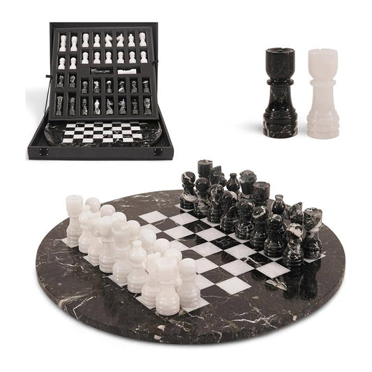 38 cm Round Chess Set