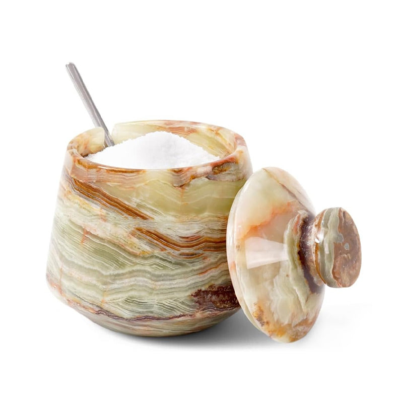 Marble Tumbler Salt Cellar Big