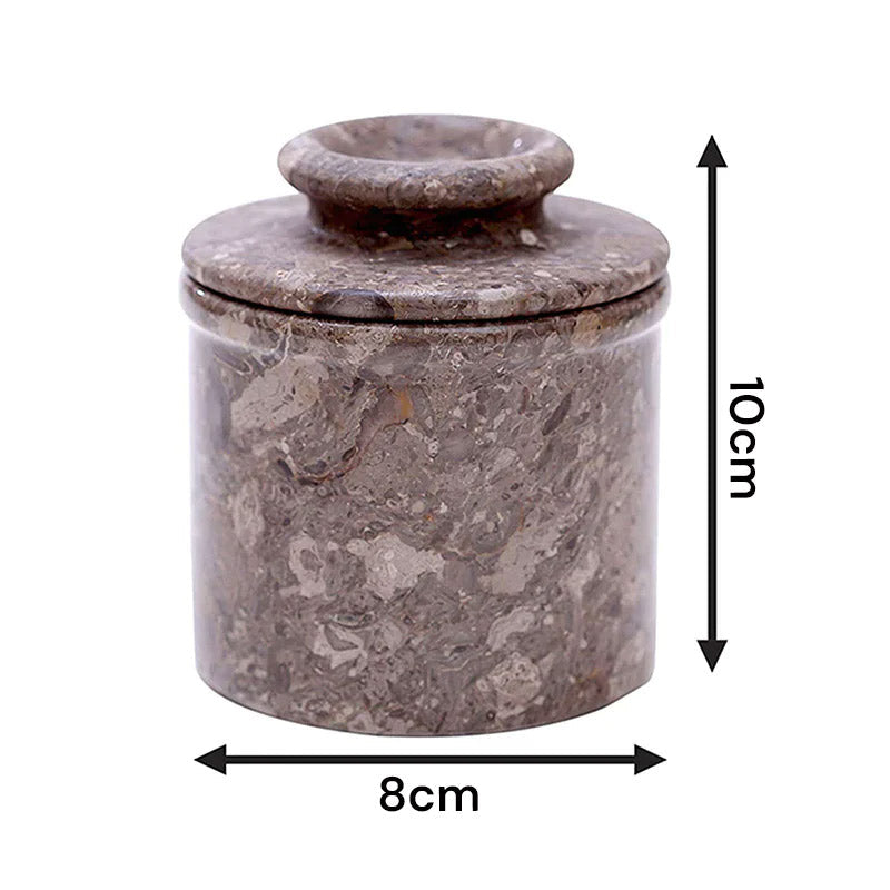 Marble Butter Crock - French