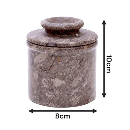 Marble Butter Crock - French