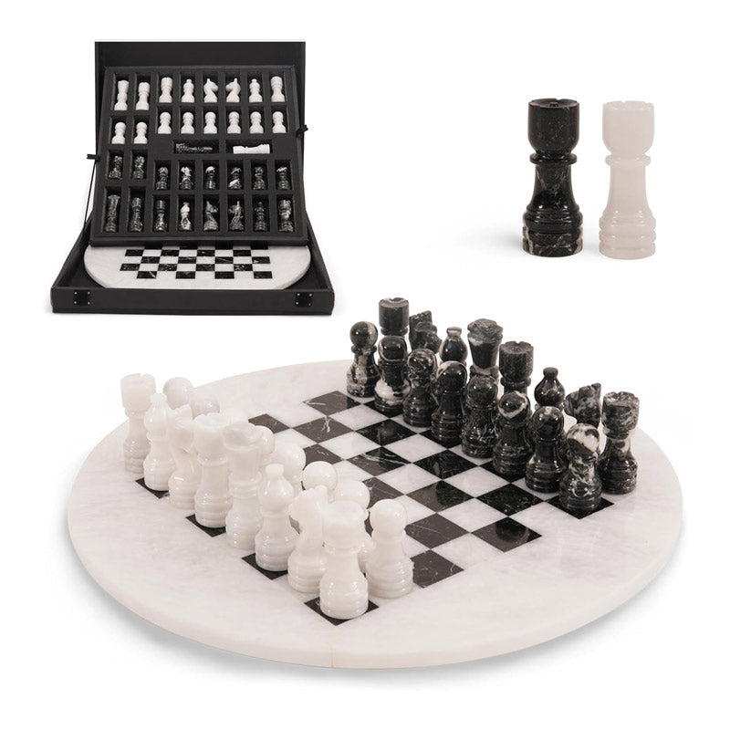 38 cm Round Chess Set