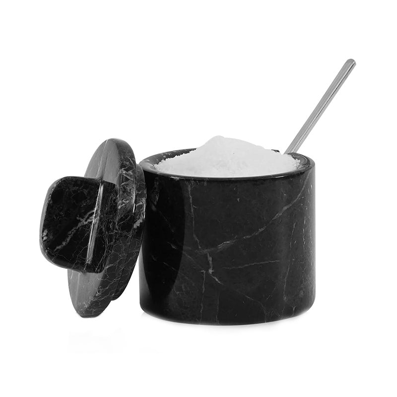 Marble Single Salt Cellar with Spoon
