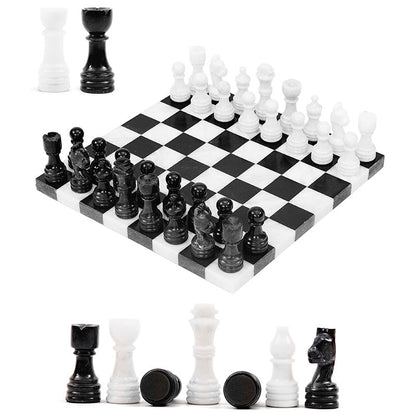 Marble 30cm Borderless Chess Set