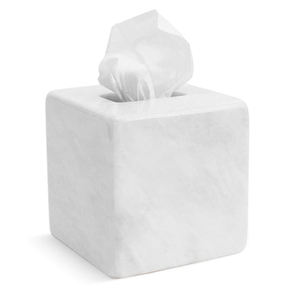 Marble Tissue Box Holder Square