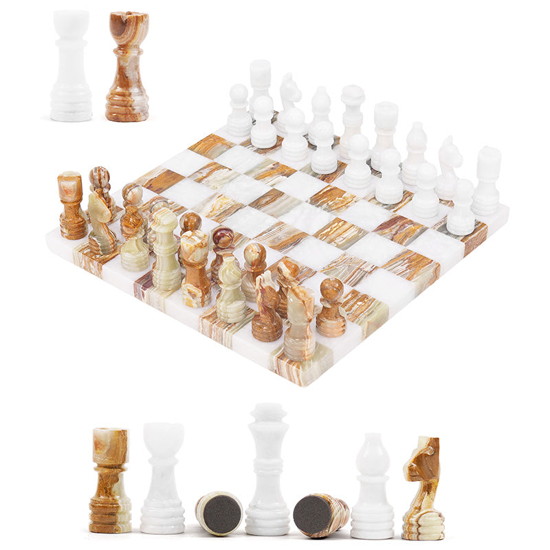Marble 30cm Borderless Chess Set