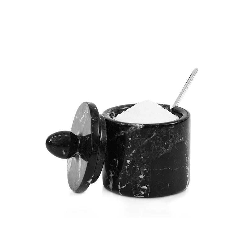 Marble Single Salt Cellar with Spoon