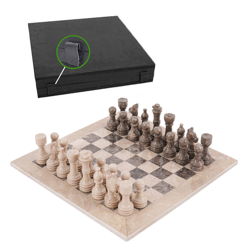 Marble Chess Set 38cm – Oceanic & Verona