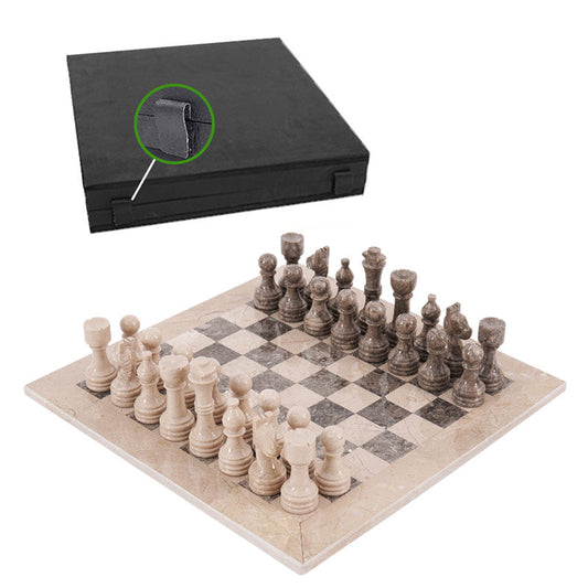Marble Chess Set 38cm – Oceanic & Verona