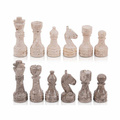 Chess Figures – Travertine & Oceanic