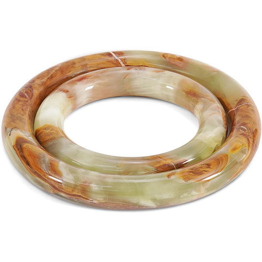 Marble Hot Pot Ring - Set Of 2