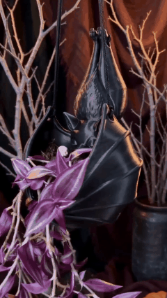 Hanging Bat Plant Pot — Gothic Halloween Planter 21