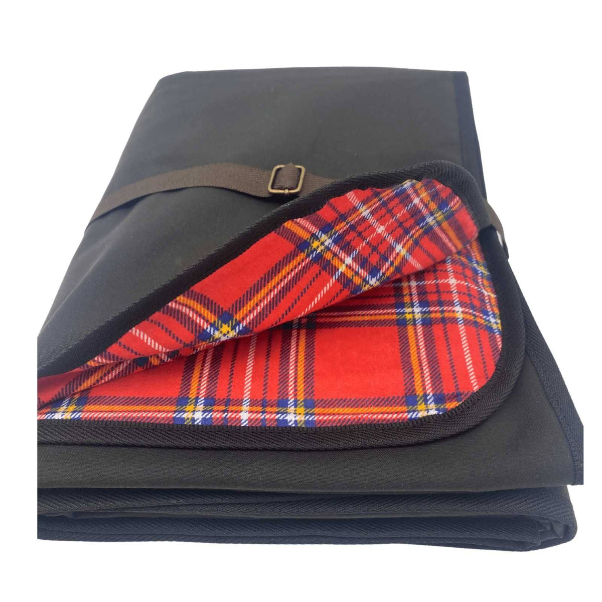 Jacaru 8003XL Giant Oilskin Picnic Blanket — 195 x 145cm Water-Resistant Rug with Tartan Flannelette Lining — image 1