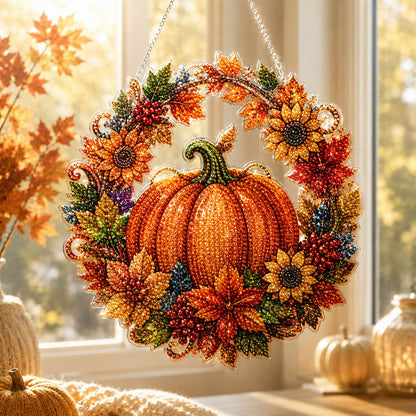 Pumpkin Halloween pearl art ornament kit