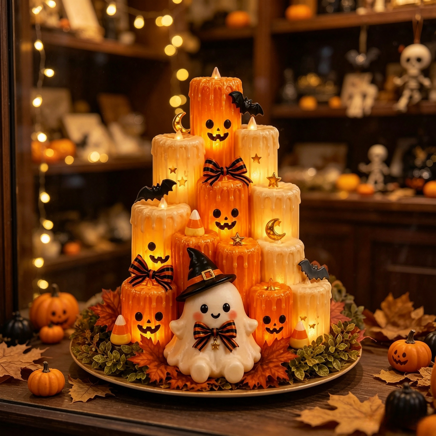 Pumpkin Electronic Candle Light — Flameless Halloween Glow 9