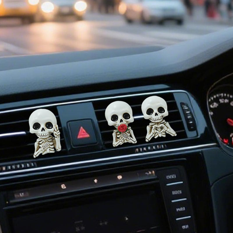 Halloween Skull Car Vent Clip — Spooky Air Freshener Charm 9