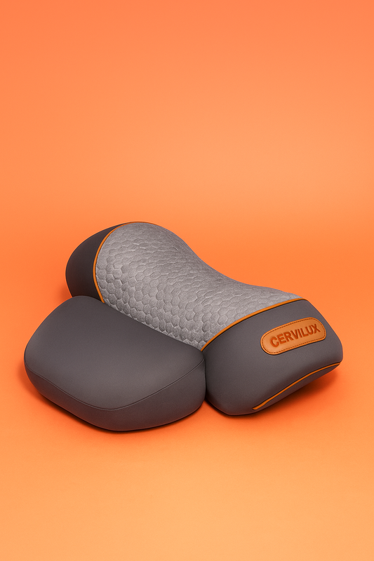 CerviLux™ Electric Massager Cervical Pillow Hot Compress Vibration Massage Neck Traction Relax Sleeping Memory Foam Pillow Spine Support + Free BONUS ebook Mother's Day