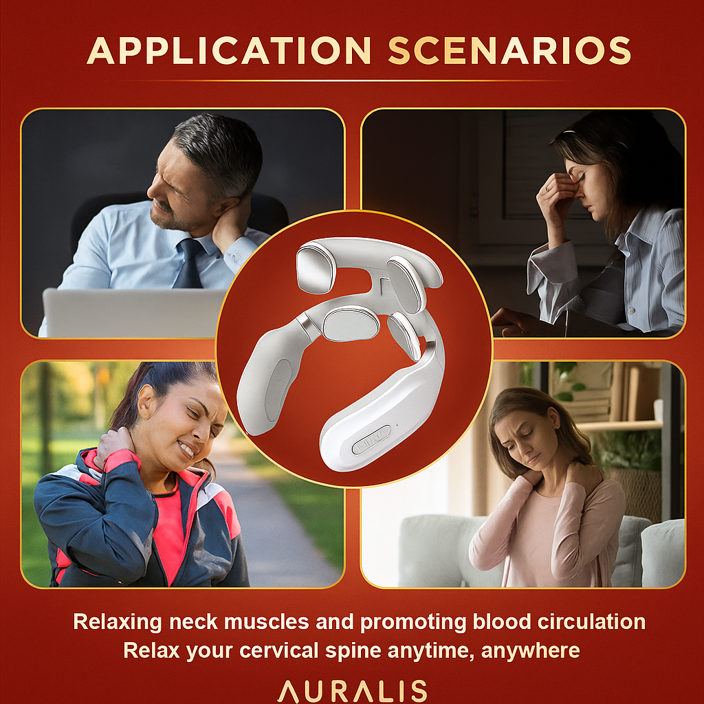 AURALIS™ MagicRelief 2.0 – Premium Electric Neck & Shoulder Massager