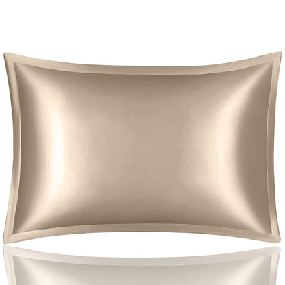 Anyhouz Pillowcase 51x66cm Gold Pure Real Silk For Comfortable And Relaxing Home Bed