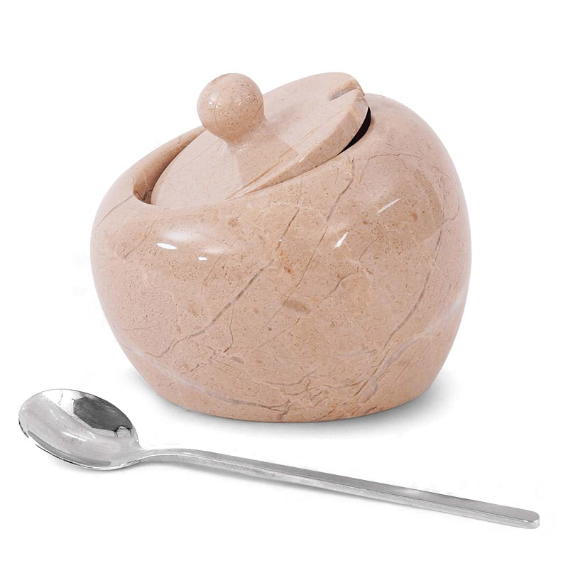 Marble Salt Pig with Lid - Big