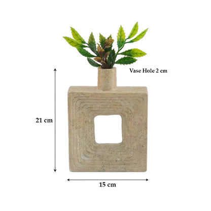 Marble Square Vase - Small