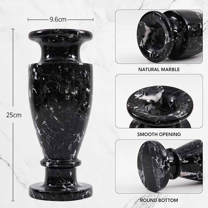 Marble Vintage Vase - 25cm