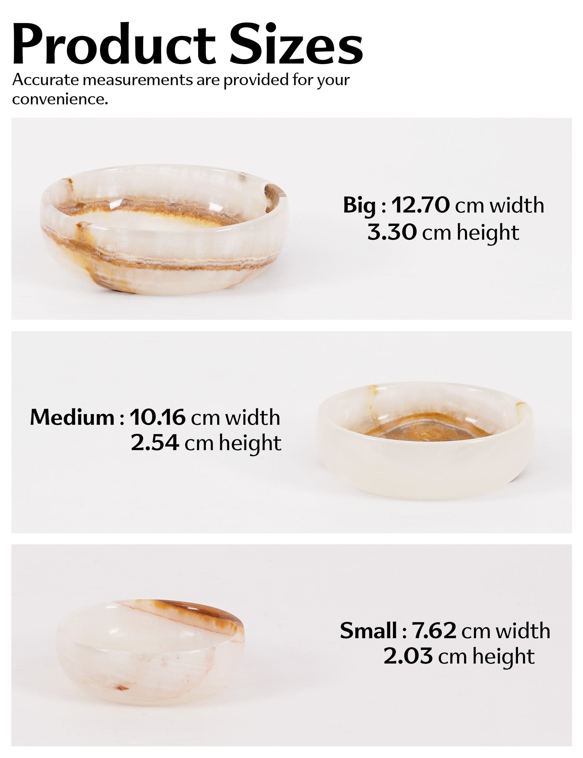 Marble Bowls - Set of 3