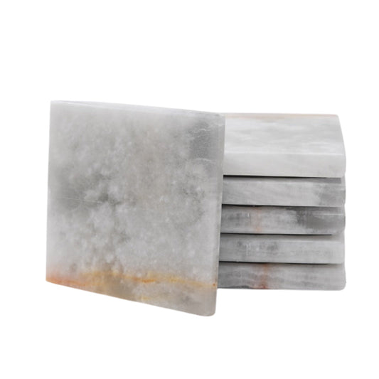 Marble Square Coasters - Set of 6