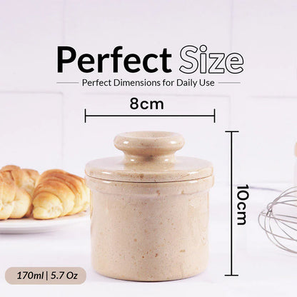 Marble Butter Crock