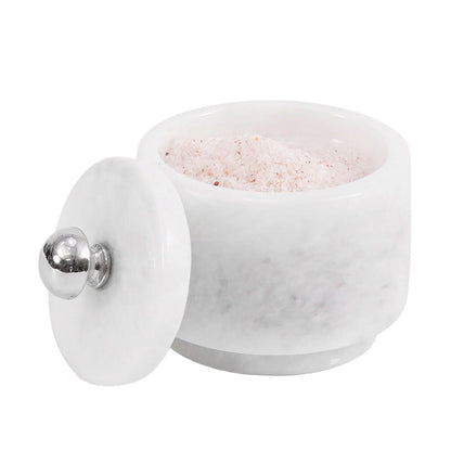 Marble Salt Cellar with Knob