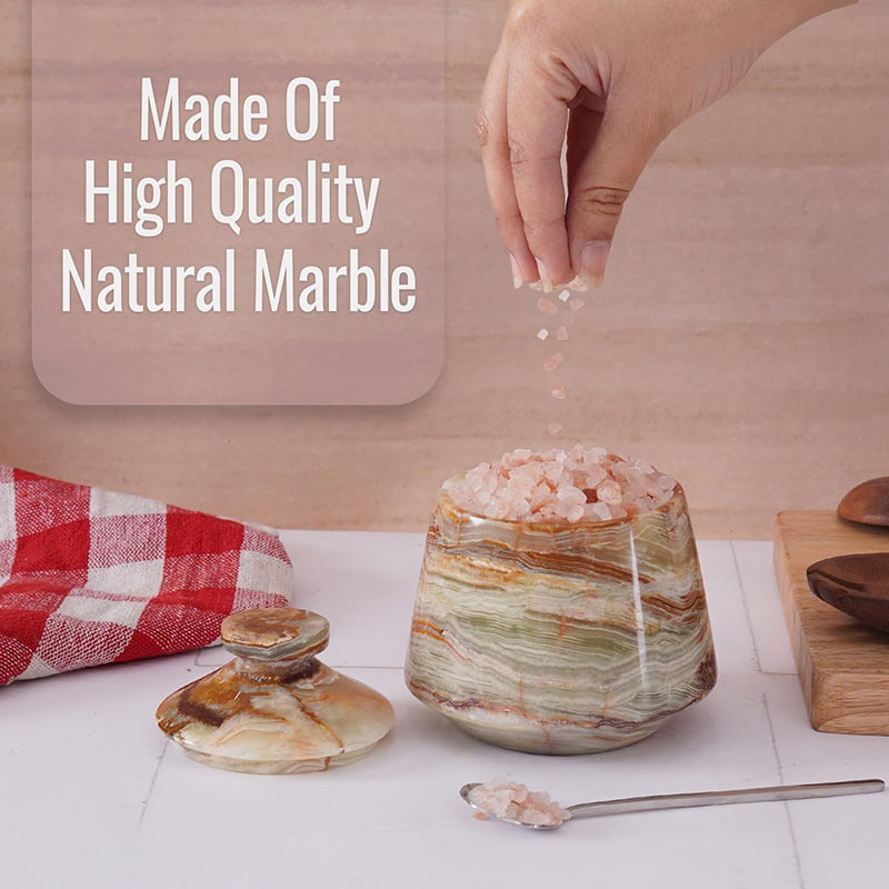 Marble Tumbler Salt Cellar Big