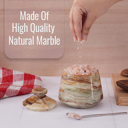 Marble Tumbler Salt Cellar Big