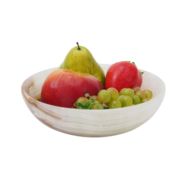 Marble Round Fruit Bowl