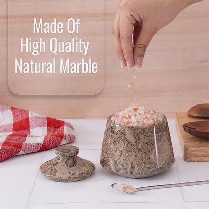 Marble Tumbler Salt Cellar Big