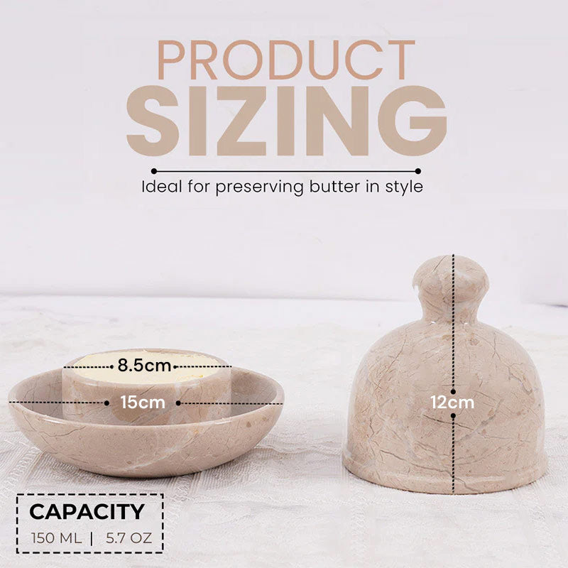Marble Butter Dish