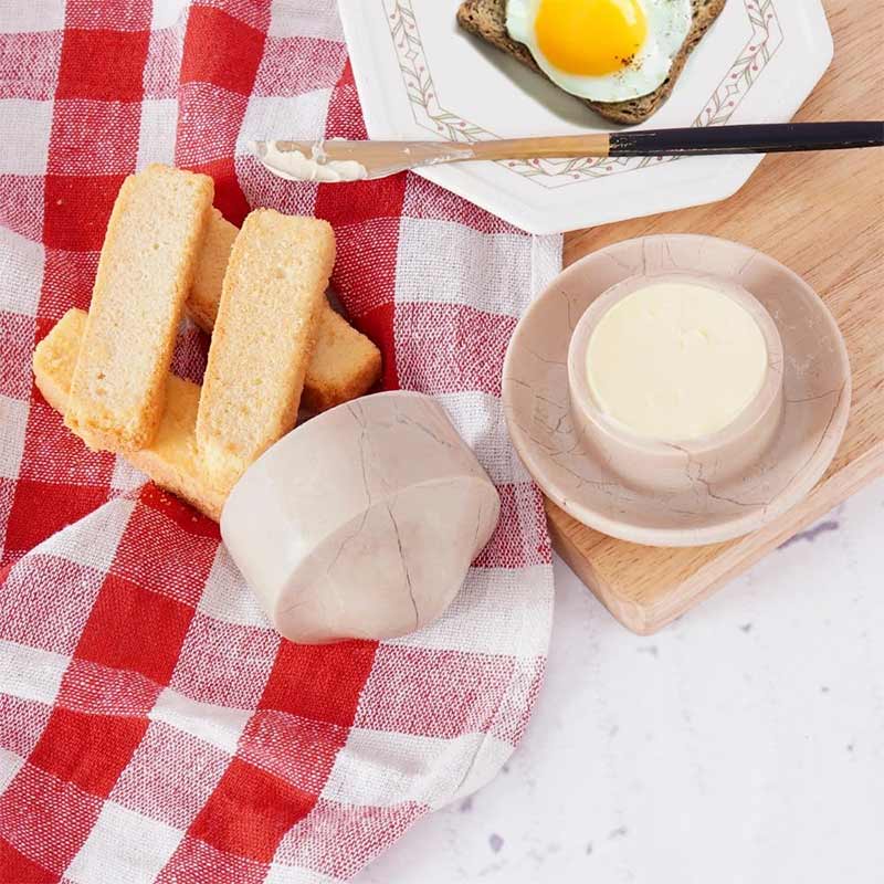 Marble Butter Dish Mini