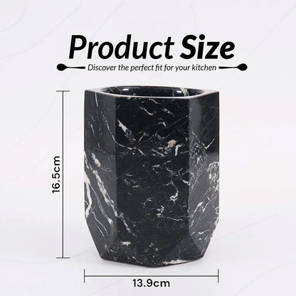 Marble Hexagon Utensil Holder