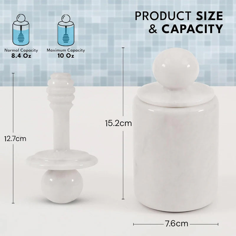 Marble Honey Jar
