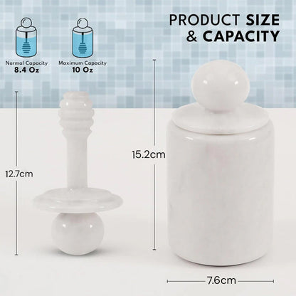 Marble Honey Jar