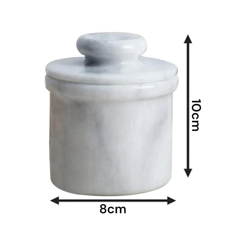 Marble Butter Crock - French