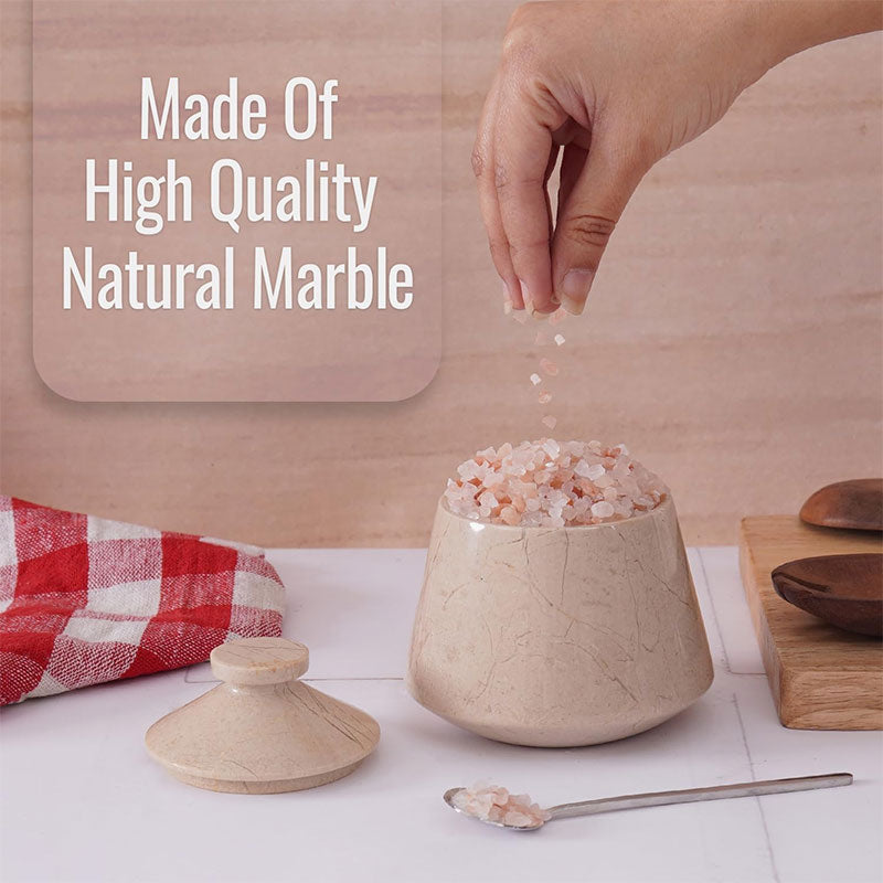Marble Tumbler Salt Cellar Big
